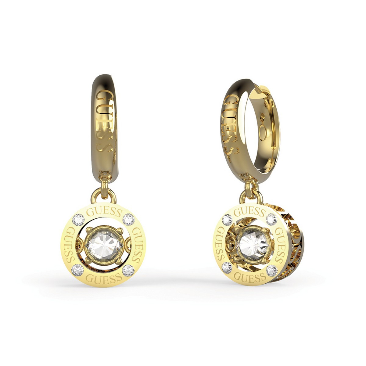 Boucles d'oreilles Guess "Solitaire" Acier doré Boucles d'oreilles Guess "Solitaire" Acier doré - JUBE01463JWYG