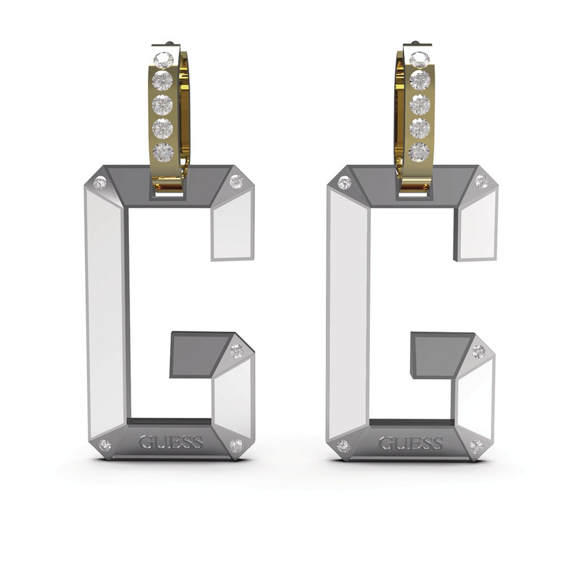 Boucles d'oreilles Guess "G-shades"Acier bicolore Boucles d'oreilles Guess "G-shades"Acier bicolore - JUBE01469JWYGRH