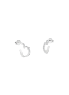 Boucles d'oreilles Guess "Heart to heart" Acier argenté