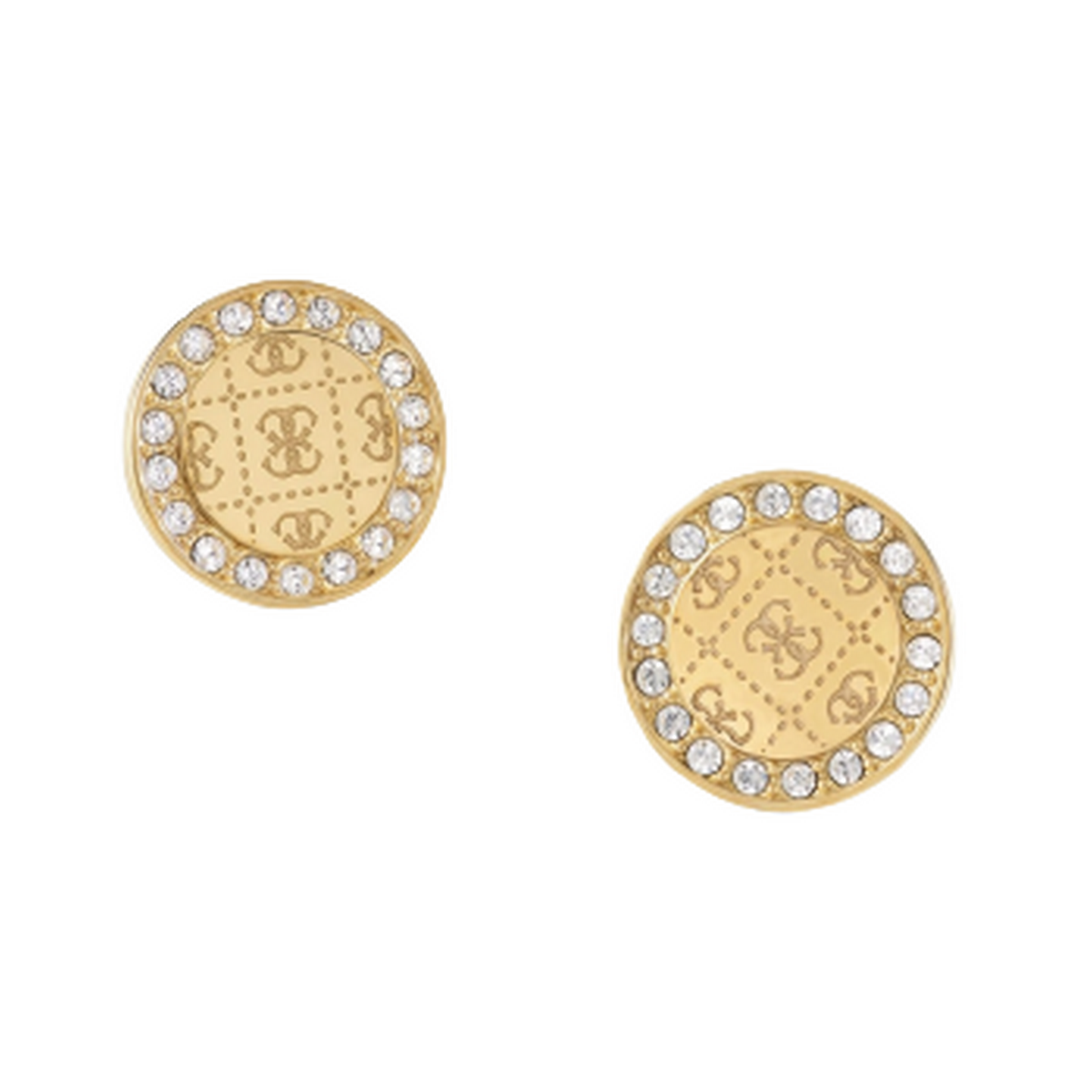 Boucles d'oreilles Guess "Round harmony" Acier doré - JUBE01161JWYG