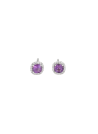 Boucles d'oreilles "Popi Coussin Amethyste" Or et Diamants