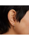 PDPAOLA Boucles d'Oreilles - Panorama - en argent doré