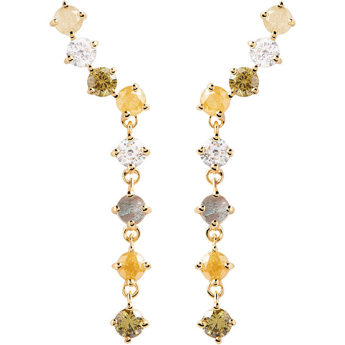 PDPAOLA Boucles d'Oreilles - Panorama - en argent doré PDPAOLA Boucles d'Oreilles - Panorama - en argent plaqué or - AR01-542-U