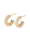 PDPAOLA Boucles d'Oreilles - King Gold - en argent doré