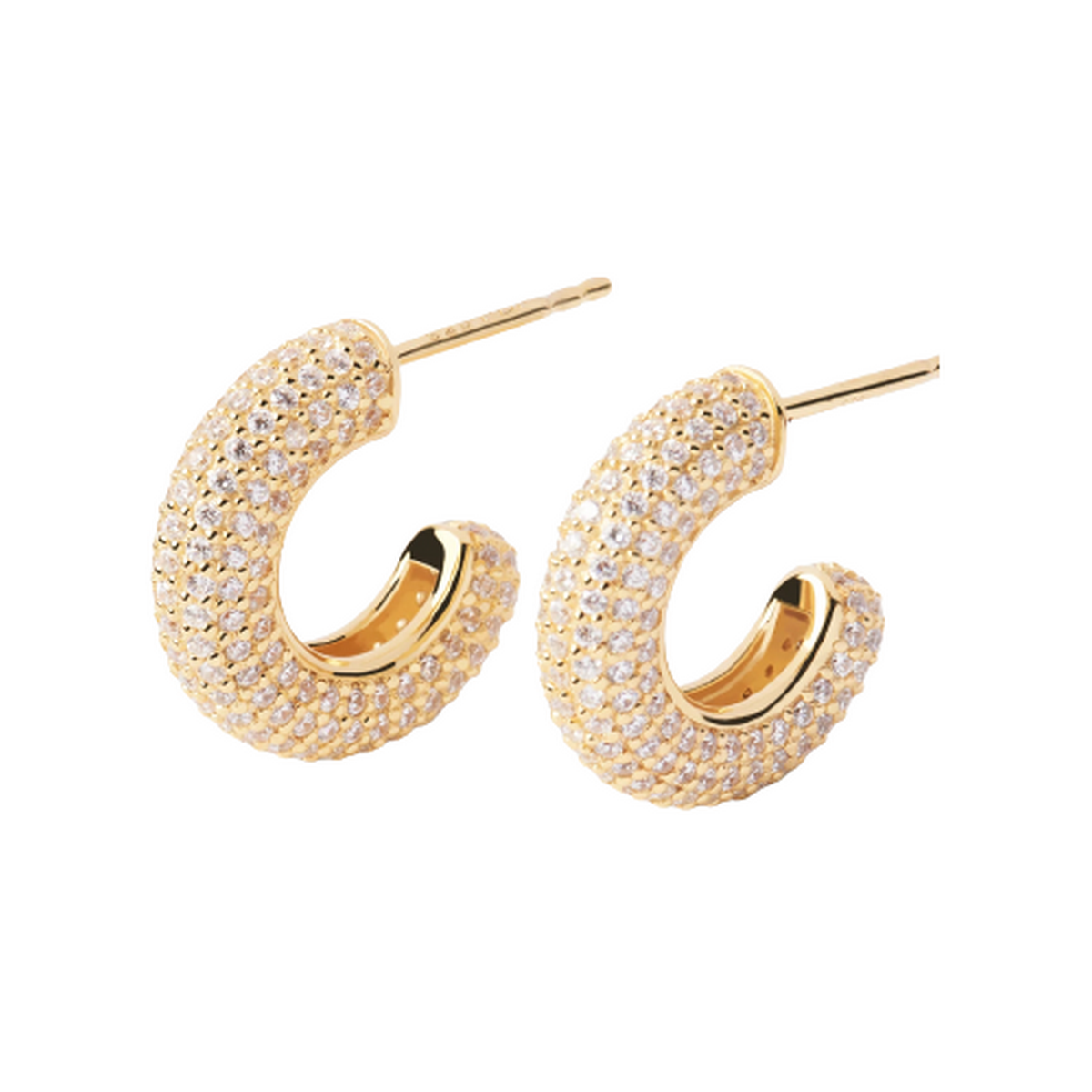 PDPAOLA Boucles d'Oreilles - King Gold - en argent doré PDPAOLA Boucles d'Oreilles - King Gold - en argent plaqué or - AR01-576-U