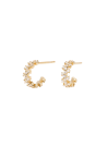 PDPAOLA Boucles d'Oreilles - Little Crown Gold - en argent doré