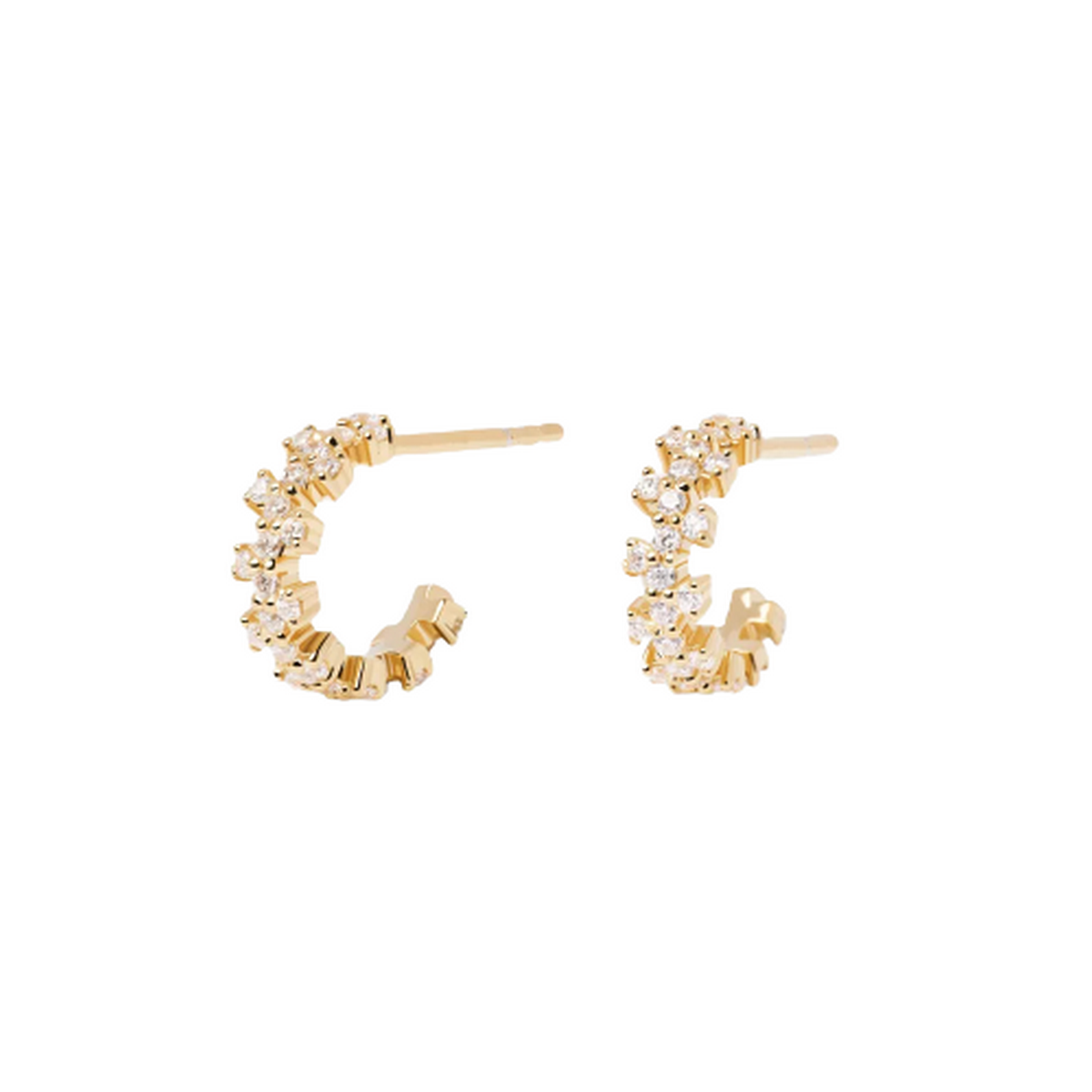 PDPAOLA Boucles d'Oreilles - Little Crown Gold - en argent doré PDPAOLA Boucles d'Oreilles - Little Crown Gold - en argent plaqué or - AR01-578-U