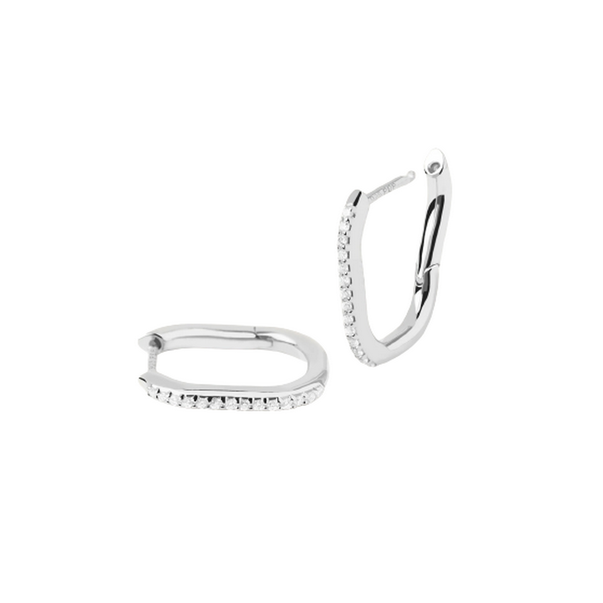 PDPAOLA Boucles d'Oreilles - Spike Silver - en argent PDPAOLA Boucles d'Oreilles - Spike Silver - en argent - AR02-571-U