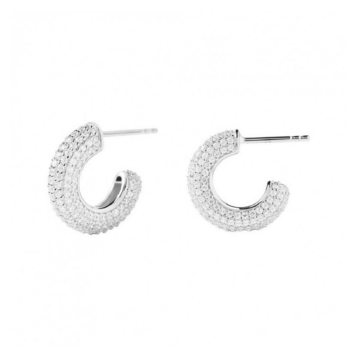 PDPAOLA Boucles d'Oreilles - King Silver - en argent PDPAOLA Boucles d'Oreilles - King Silver - en argent - AR02-576-U