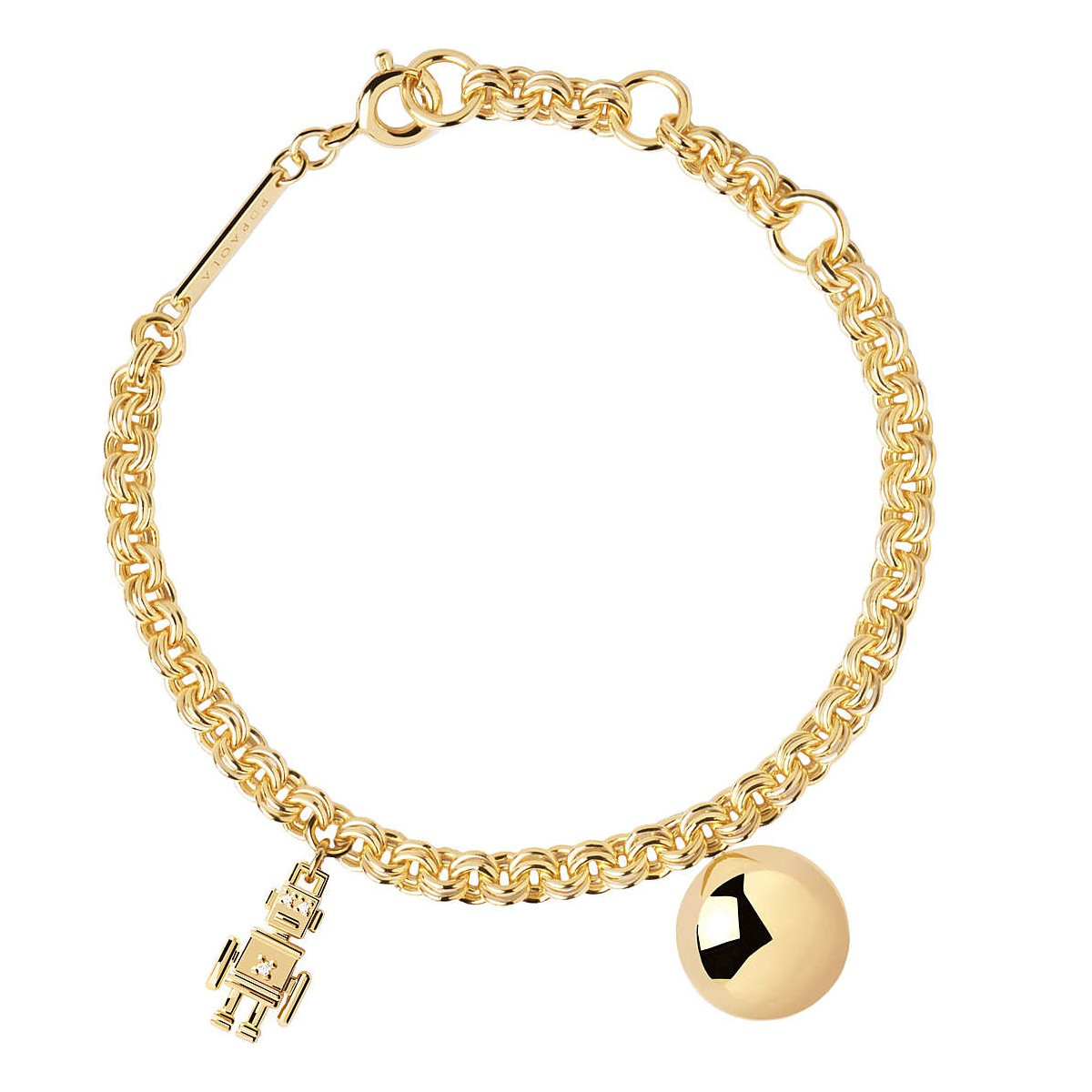 PDPAOLA Bracelet - SUPER FUTURE - PDPAOLA Bracelet Space Age - Super Future - en argent plaqué or - PU01-163-U