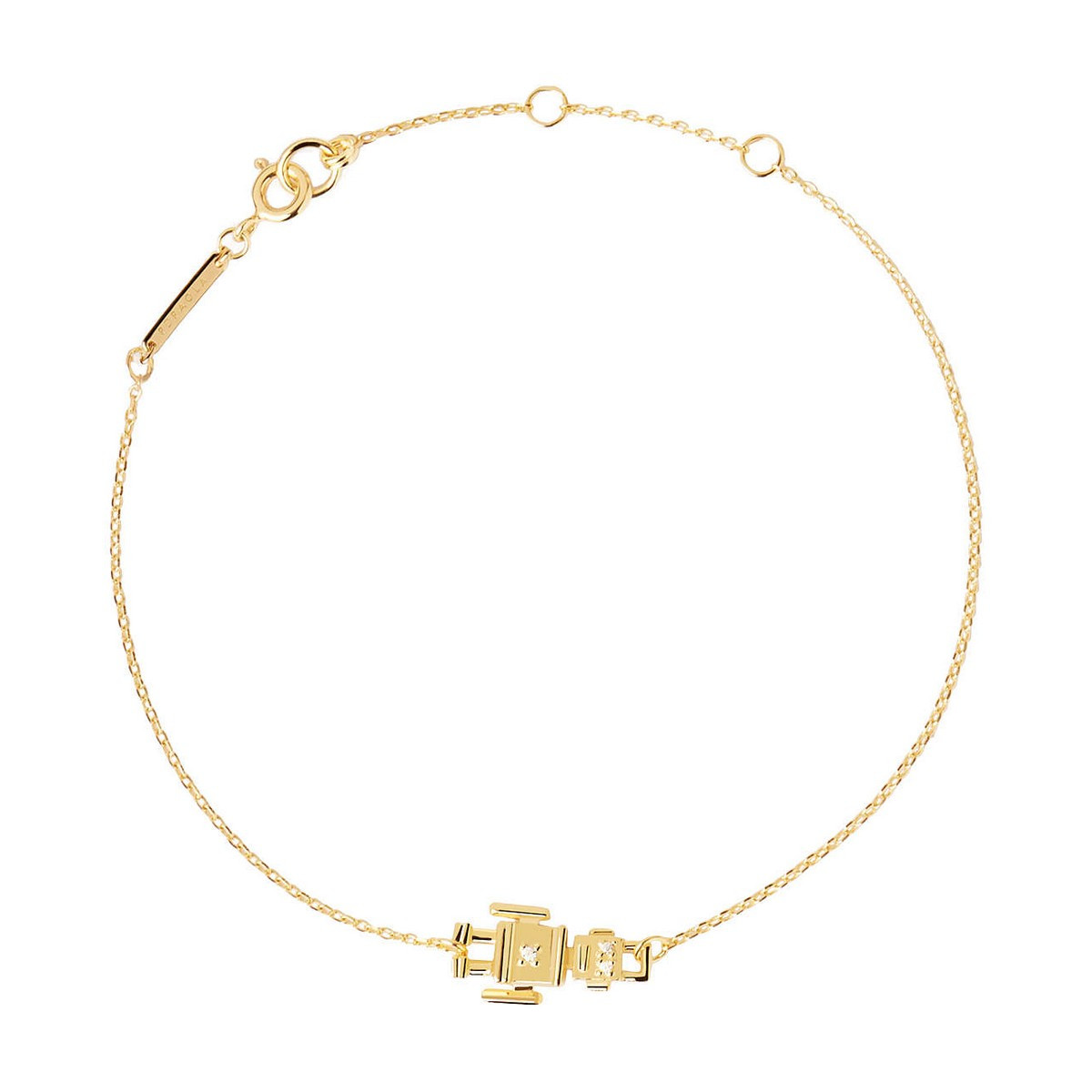 PDPAOLA Bracelet - SUPER FUTURE - PDPAOLA Bracelet Robert - Super Future - en argent plaqué or - PU01-171-U