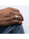 Bague ajustable Homme Argent "Idaïa"