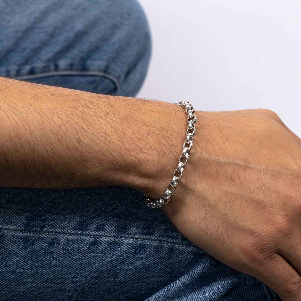 Bracelet Homme Argent 925/1000 "Ilen" Taille L