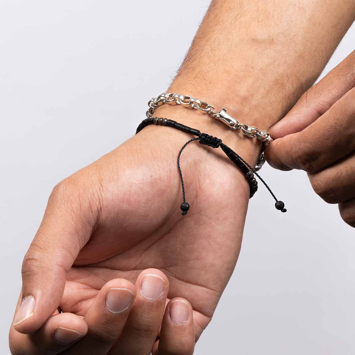 Bracelet Homme Argent 925/1000 "Ilen" Taille L