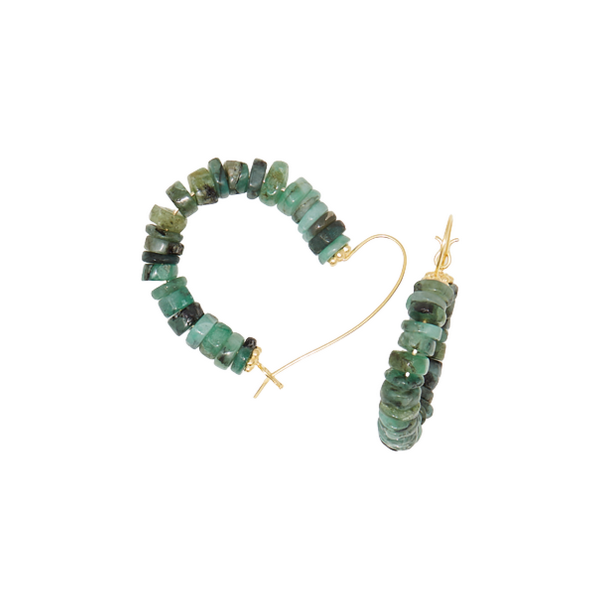 Boucle d'oreilles "Citlalli" Emeraude Boucle d'oreilles "Quinina" Emeraude