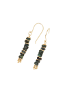 Boucle d'oreilles "Quetzal" Emeraude