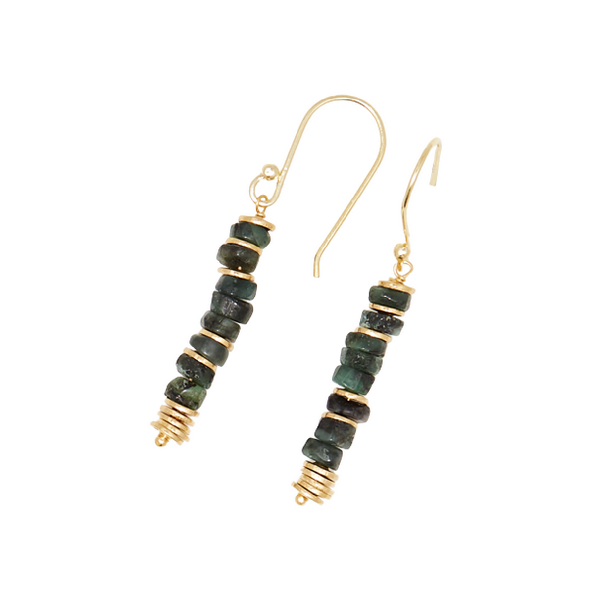 Boucle d'oreilles "Siempreviva" Emeraude