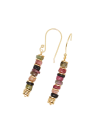 Boucle d'oreilles "Quetzal" Multi Tourmaline