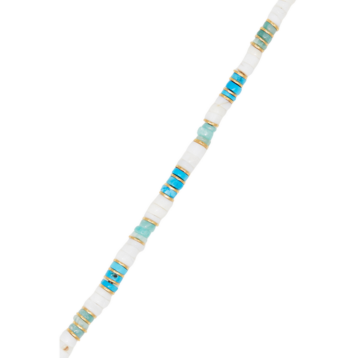 Bracelet "Ichtaca" Amazonite blanche, Opale Turquoise