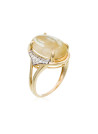 Bague "Bihina Rutile" Or jaune et Diamants