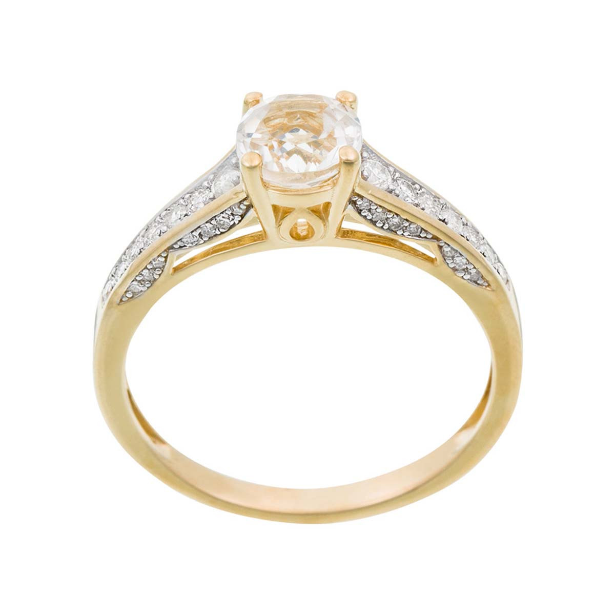 Bague "Kriva Topaze" Or jaune et Diamants