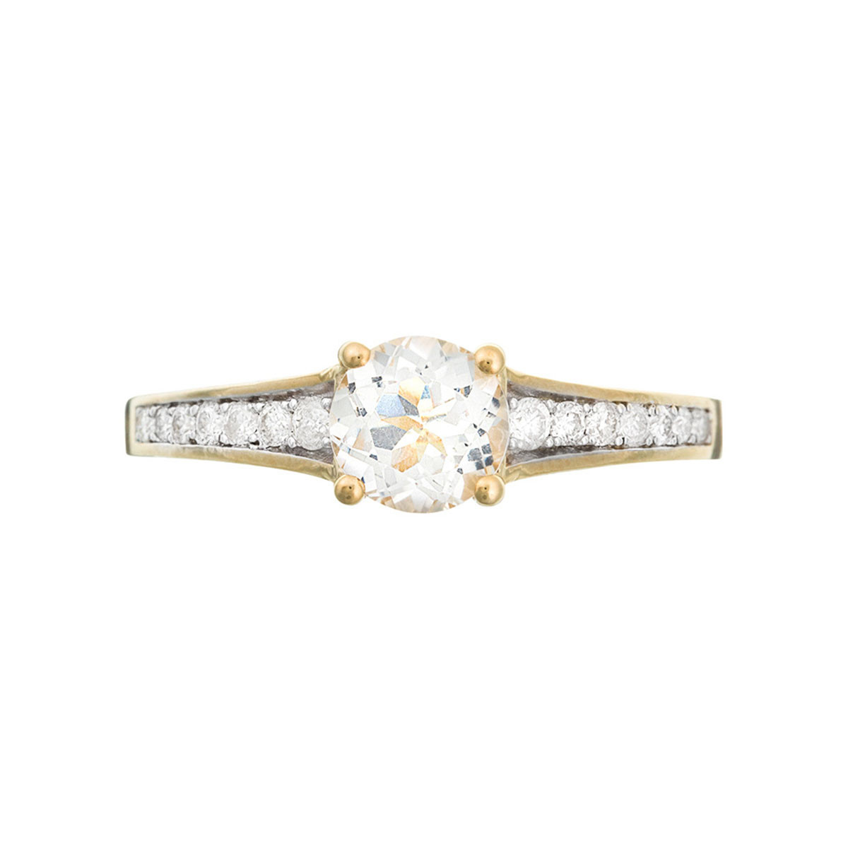 Bague "Kriva Topaze" Or jaune et Diamants Bague "Aliya" Or jaune et Topaze