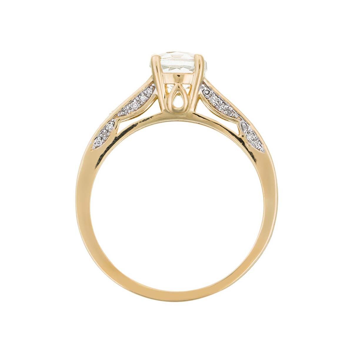 Bague "Kriva Topaze" Or jaune et Diamants Bague "Aliya" Or jaune et Topaze