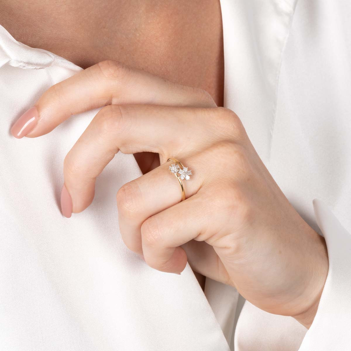 Bague "Sempor" Or jaune et Diamants Bague " Amandine" Or jaune et Diamant