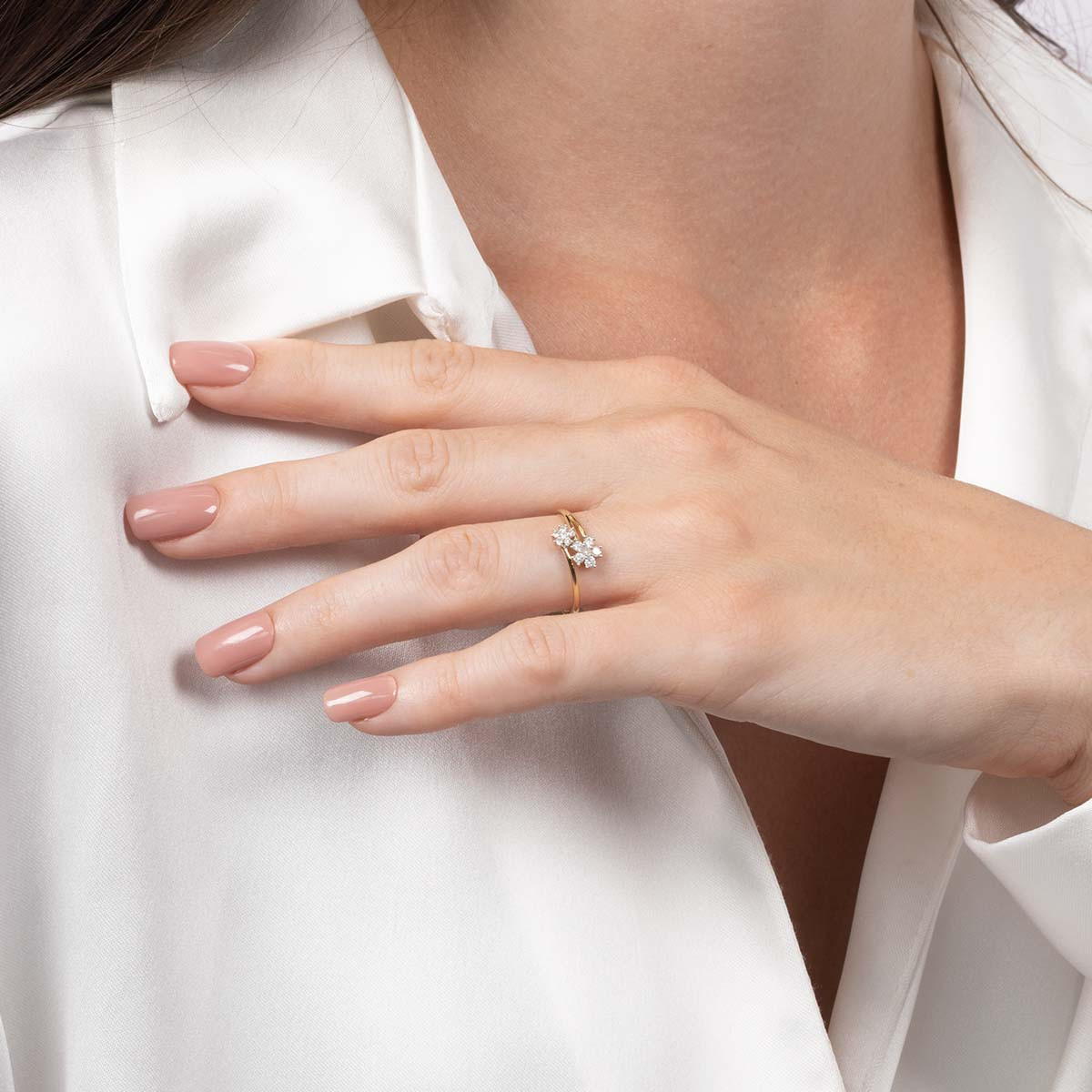 Bague "Sempor" Or jaune et Diamants Bague " Amandine" Or jaune et Diamant