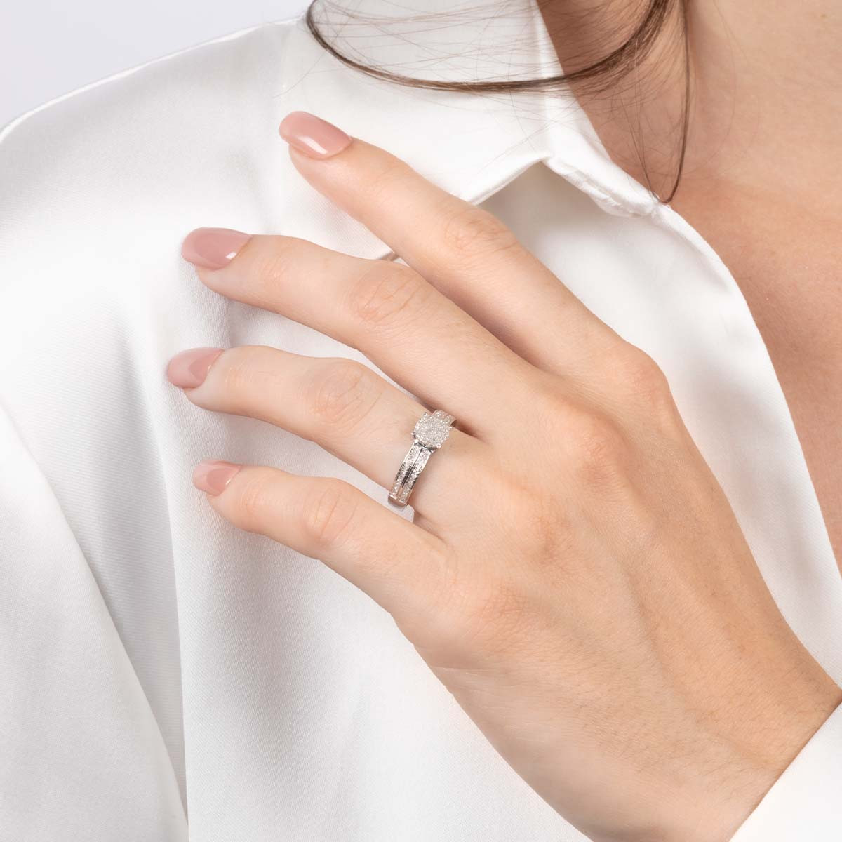 Bague "Toi que j'aime" Or blanc et Diamants Bague "Toi que j'aime" Or blanc et Diamants