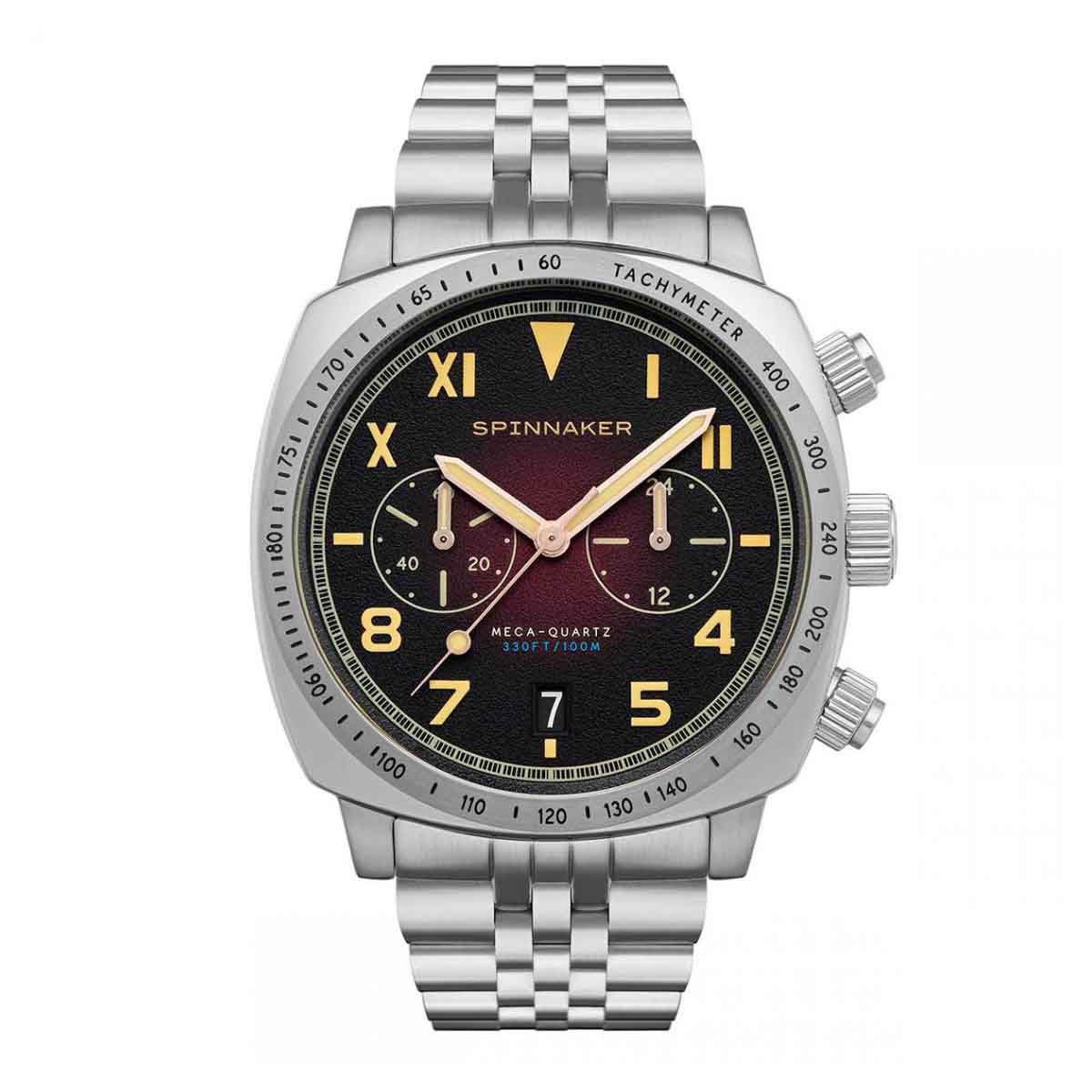 Montre Spinnaker Hull California Chronograph - Cadran- SP-5092-22 Montre Spinnaker Hull California Chronograph - Cadran noir et rouge