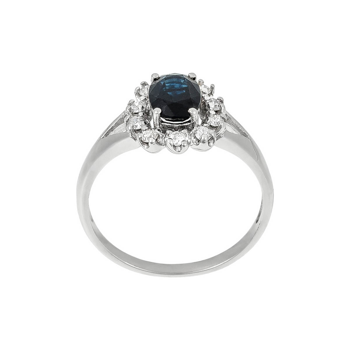 Bague "Bahia Saphir" Or blanc et Diamants Bague "Bahia Saphir" Or blanc et Diamants