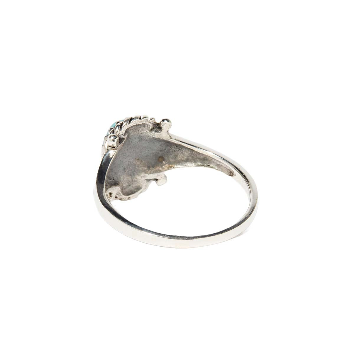 Bague "Clavel" Turquoise 0,21 ct et Argent Massif 925/1000
