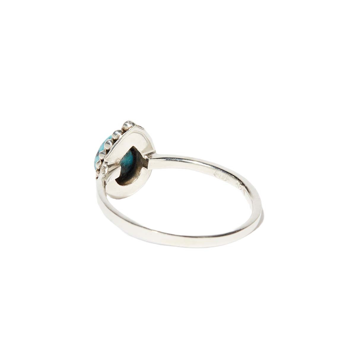 Bague "Croton" Turquoise 0,12ct et Argent Massif 925/1000