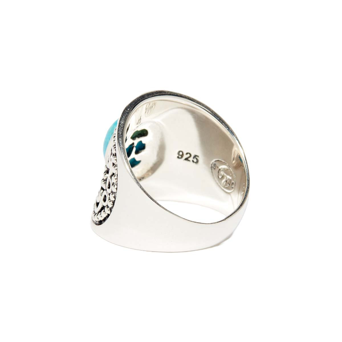 Bague "HueledeNoche" Turquoise 0,72ct et Argent Massif 925/1000
