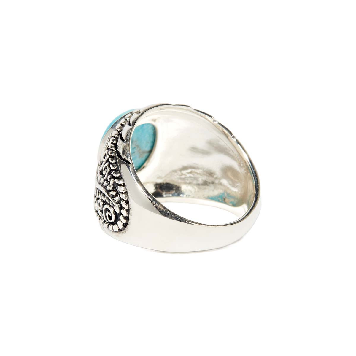 Bague "Maber Turquoise" Argent 925 Bague "Lantana" Turquoise 3,24ct et Argent Massif 925/1000