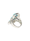Bague "Bajuréture Turquoise" Argent 925