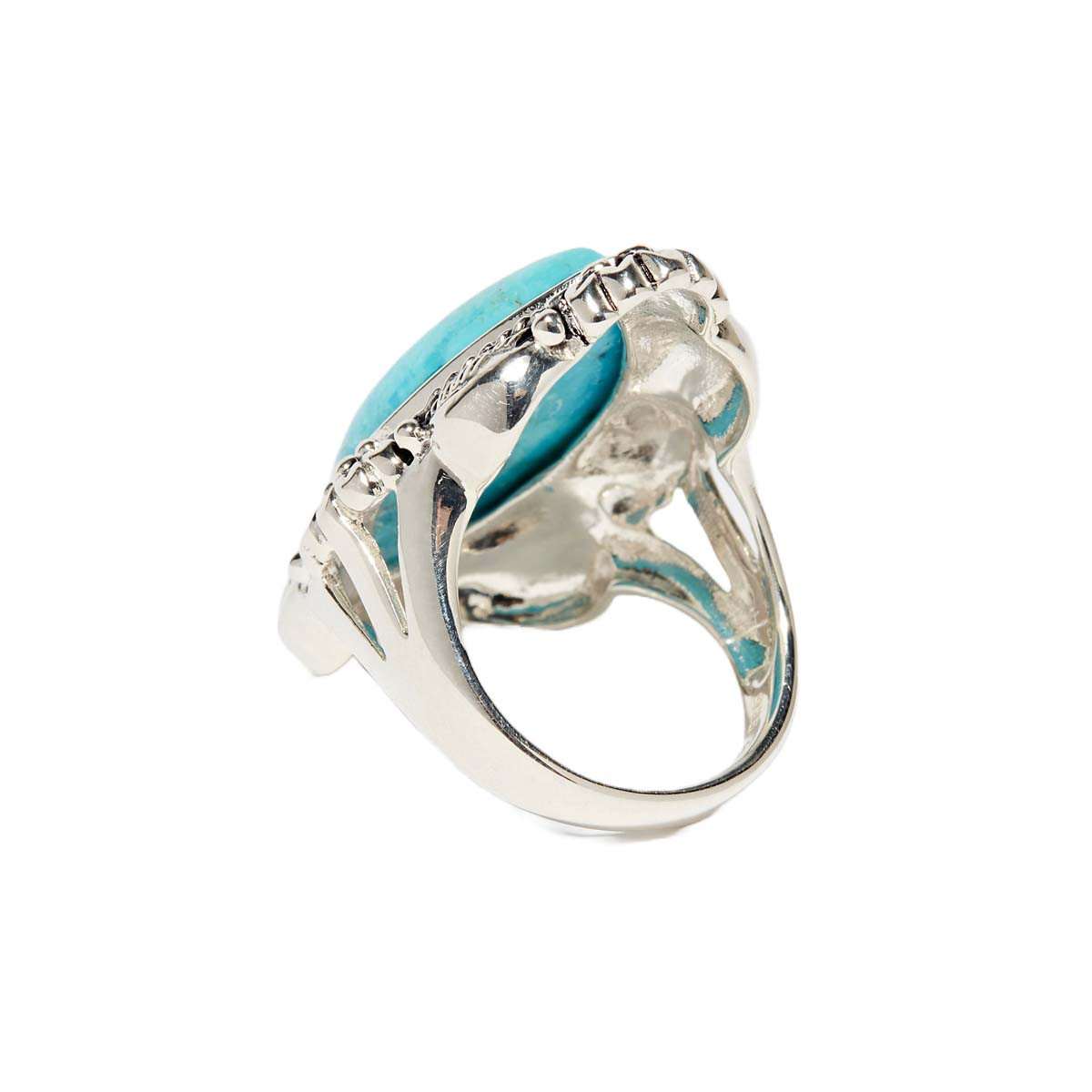 Bague "Riwama Turquoise" Argent 925 Bague "Limón" Turquoise 8,79ct et Argent Massif 925/1000