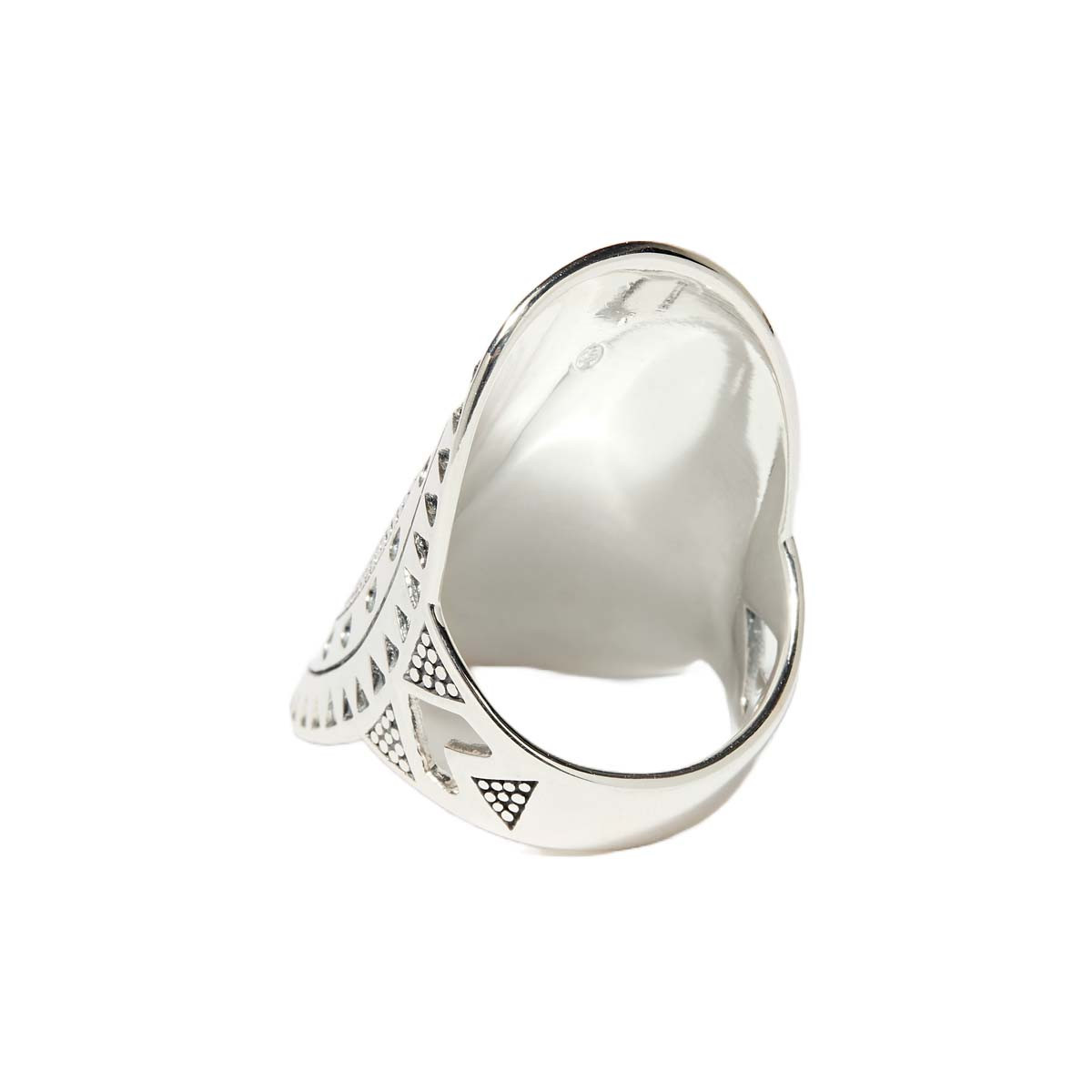Bague "Kabah" Argent 925 Bague "Palma" Argent Massif 925/1000