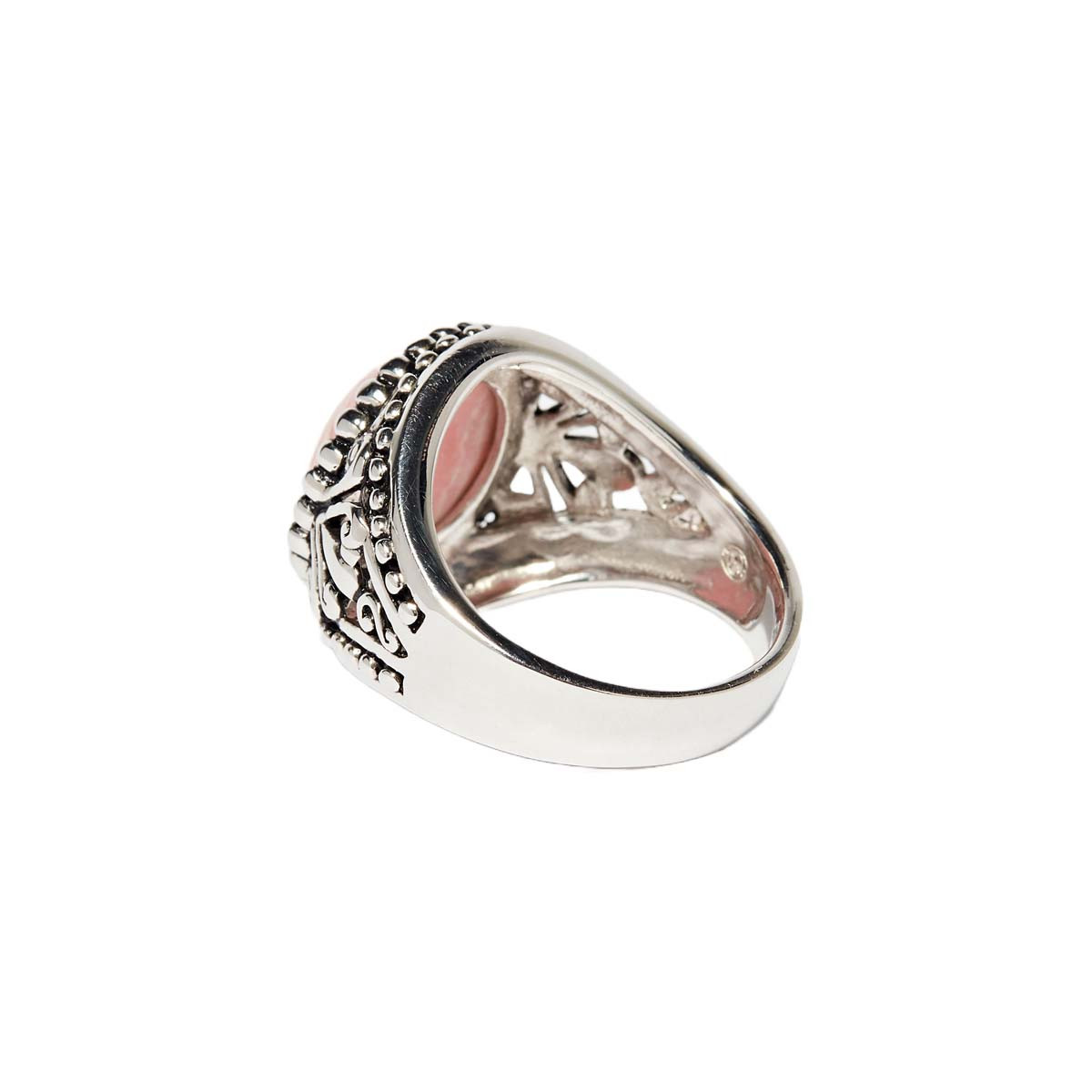 Bague "Xochitl Rhodochrosite" Argent 925 Bague "Platanera" Rhodochrosite 5,8ct et Argent Massif 925/1000