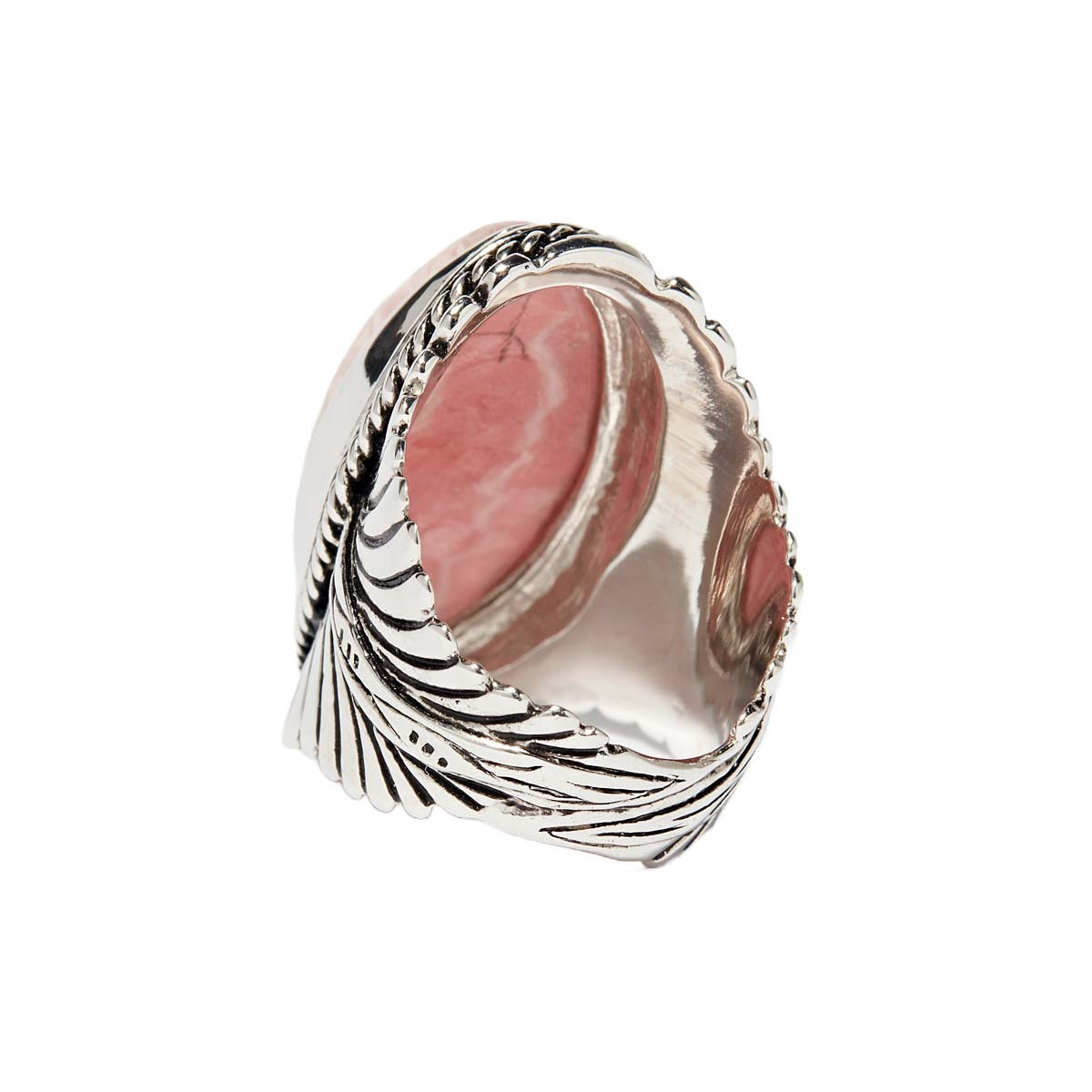 Bague "Rosa" Rhodochrosite 14,40ct et Argent Massif 925/1000