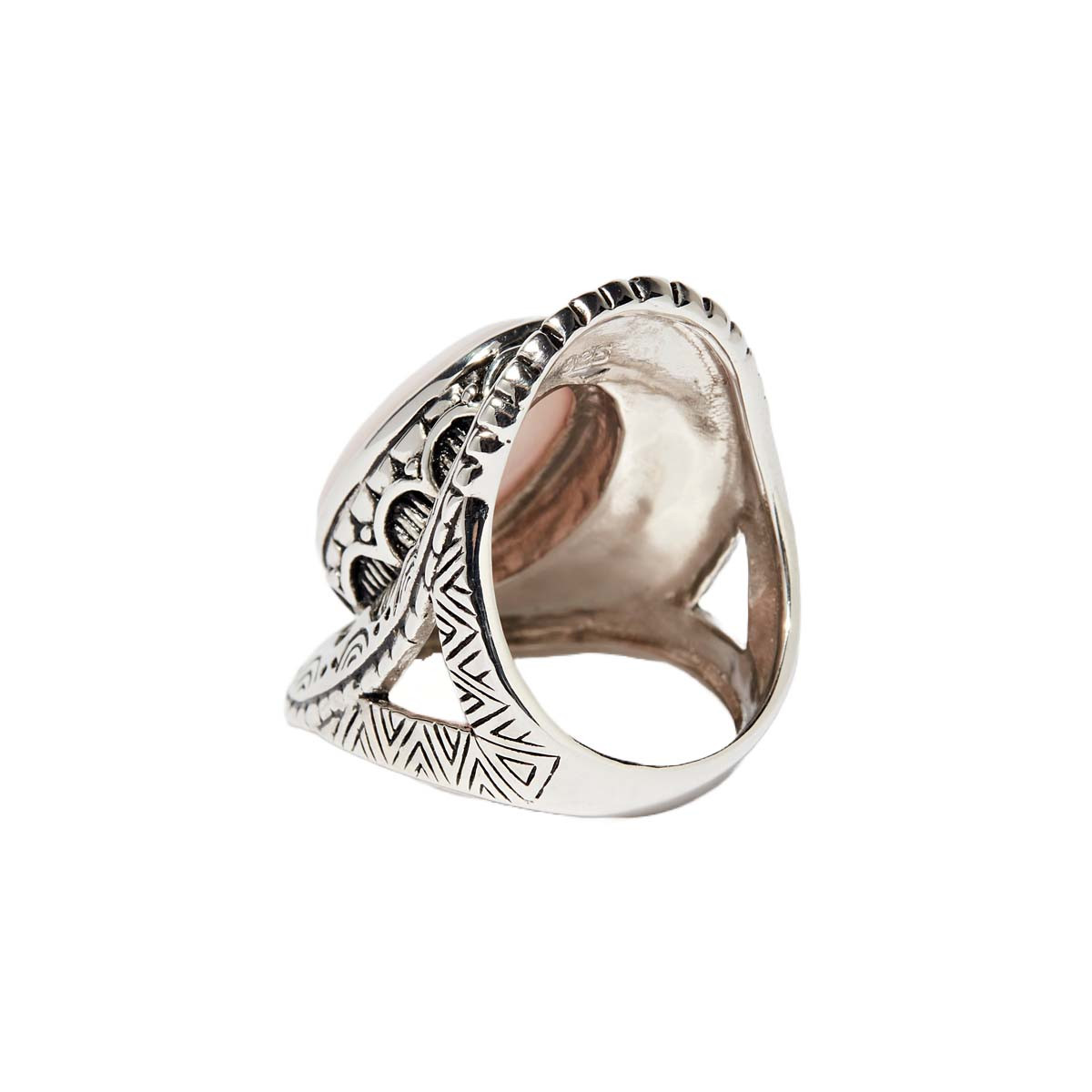 Bague "Tamarindo" Opale rose 5,8ct et Argent Massif 925/1000
