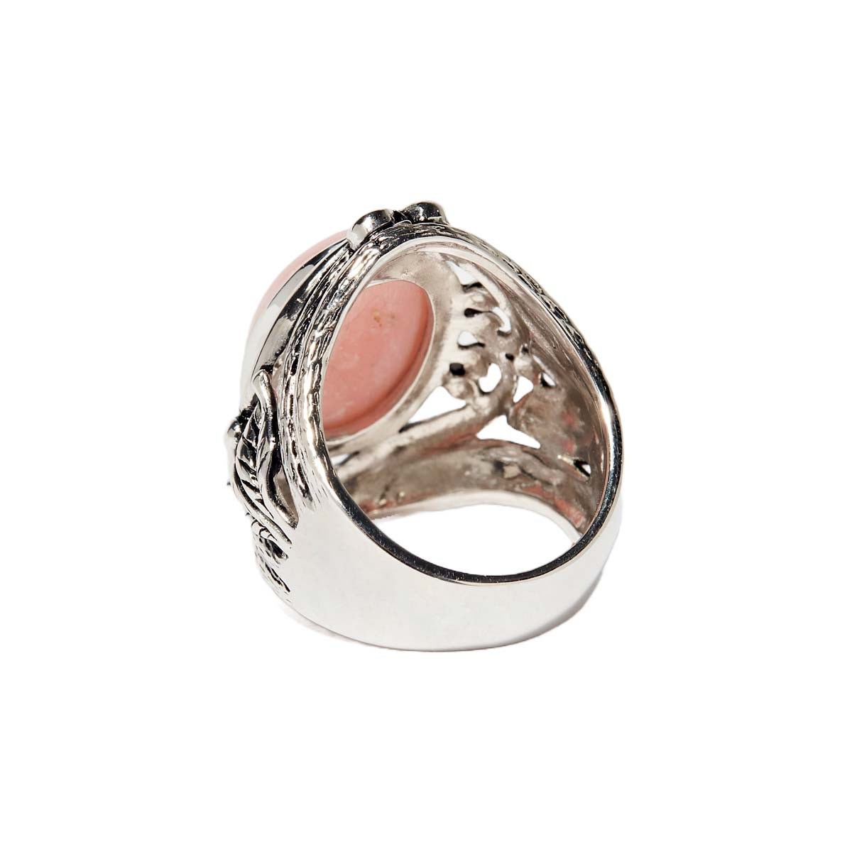 Bague "Tomillo" Opale rose 5,80ct et Argent Massif 925/1000
