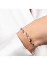 Bracelet chaine Or Jaune "Launceston" Diamants 0,42 carat et Améthyste 2,8 carat