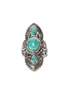Bague "Coatl Turquoise" Argent 925