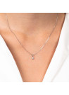 Pendentif "Idylle" Or Blanc et Diamants