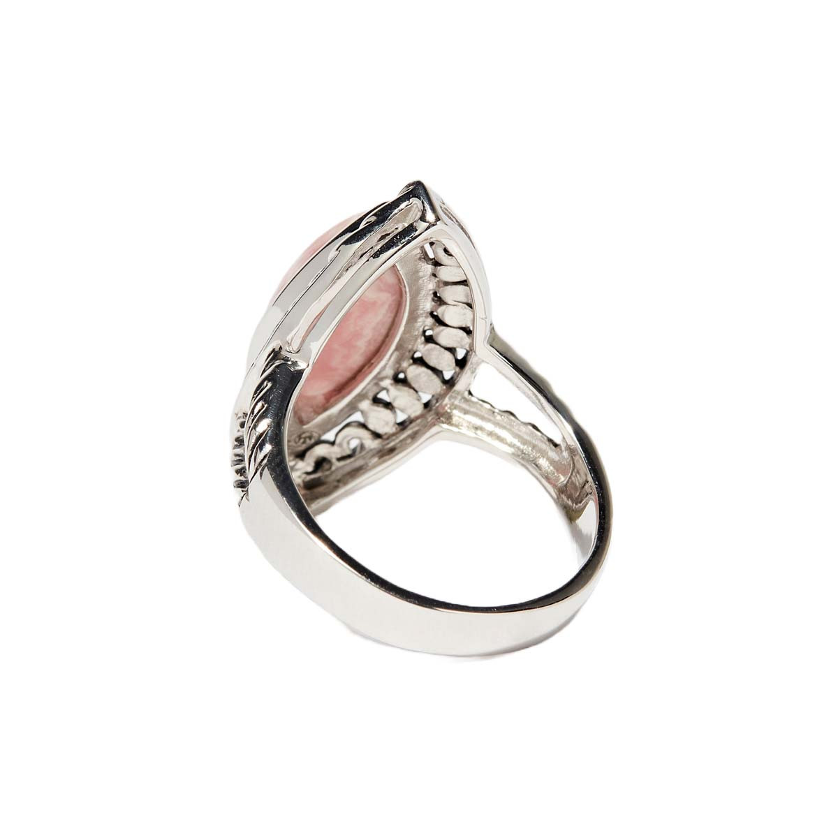 Bague "Clamato Rhodochrosite" Argent 925 Bague "Yerbabuena" Rhodochrosite 6,30ct et Argent Massif 925/1000