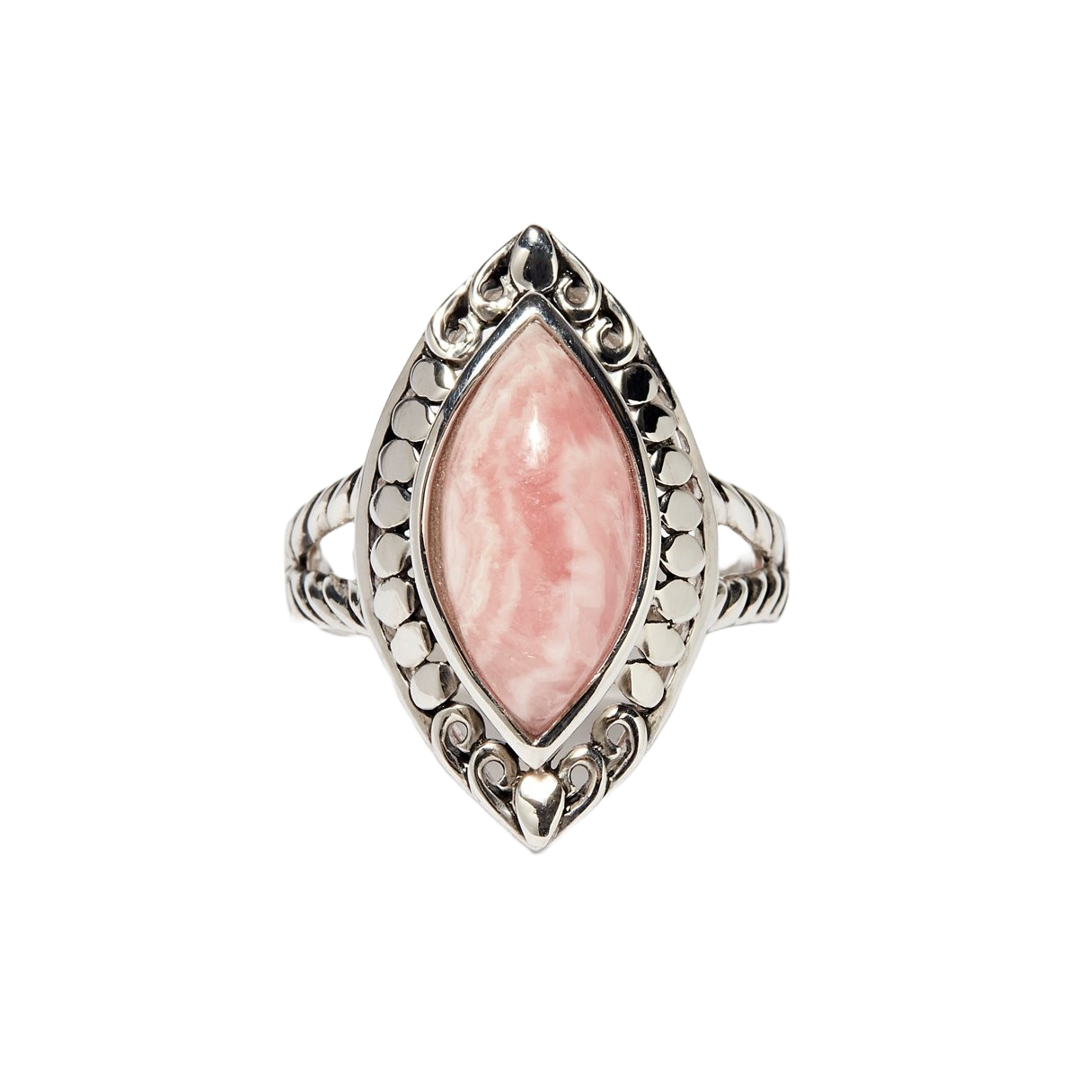 Bague "Clamato Rhodochrosite" Argent 925 Bague "Yerbabuena" Rhodochrosite 6,30ct et Argent Massif 925/1000