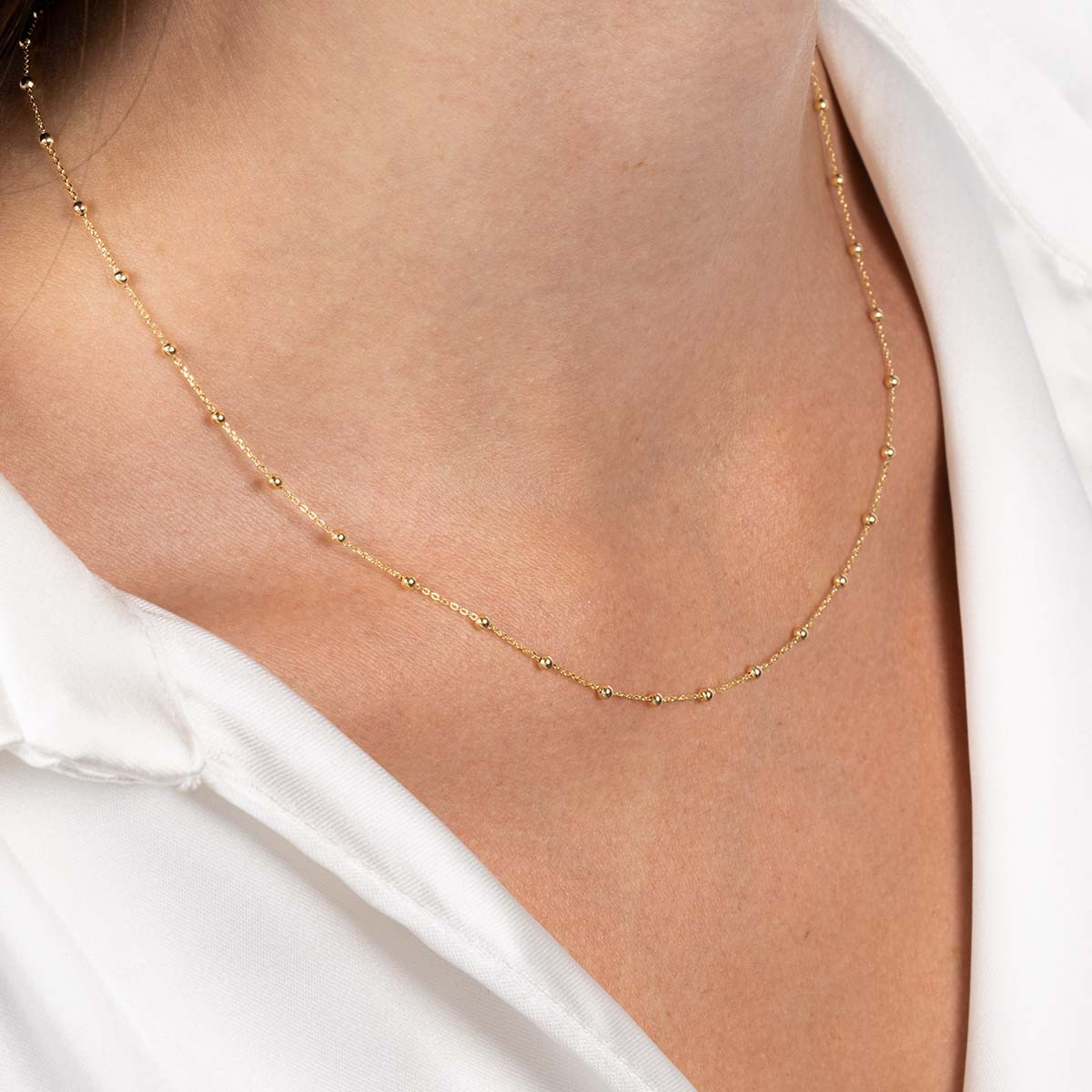 Chaine boules Or Jaune 375/1000 Chaine boules Or Jaune 375/1000