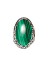 Bague "Tonatiuh Malachite" Argent 925